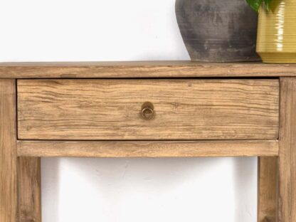 Consola de madera antigua de olmo para recibidor