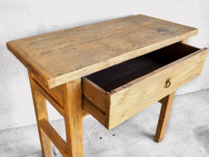 Consola de madera antigua de madera de olmo