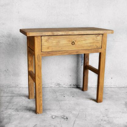 Consola de madera antigua de madera de olmo