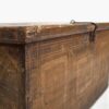Baúl antiguo color dorado de madera con pintura original (Austria, año 1896)