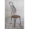 Silla modernista vintage de metal para jardín #2 (Francia, c.1930).