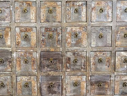 Antique Pharmacy Sideboard with Original Patina (China, c.1840) #1