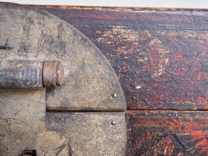 Antique Chinese Chest with Floral Illustrations (c.1890)