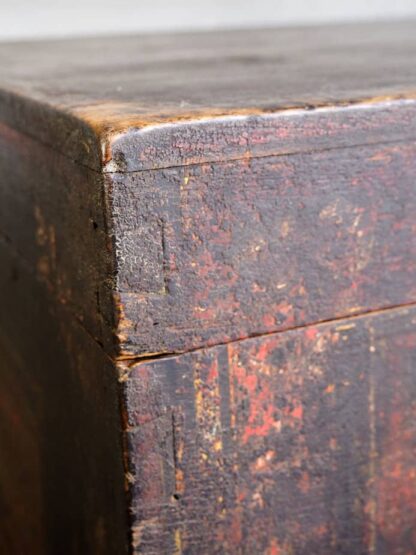 Antique Chinese Chest with Floral Illustrations (c.1890)