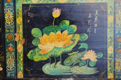 Chinese opera chest with floral illustrations (China, c.1890)