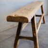 Antique long elm wood bench (China, c.1870)