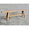 Antique long elm wood bench (China, c.1870)