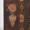 Baúl chino antiguo con ilustraciones de flores y jarrones (China, c.1900) #38
