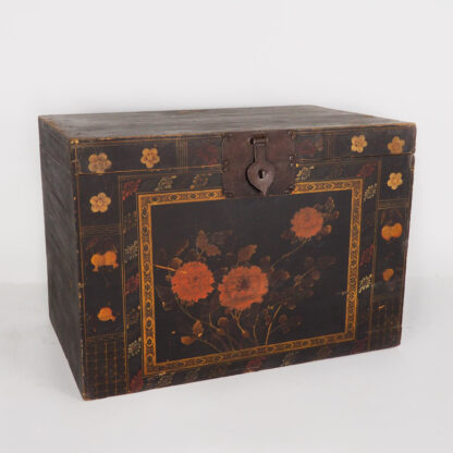 Baúl de ópera chino antiguo con cerradura original (China, c.1900) #8