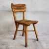Small vintage wooden chair (France, c.1950)
