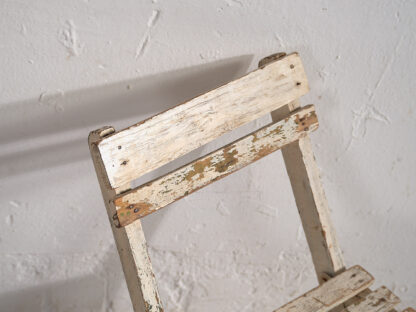Petite chaise d'enfant vintage blanche (France, vers 1950) – Image 6