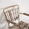 Red and white vintage garden chair (c.1960) #20 - Image 4