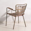 Silla de jardín vintage color blanco y rojo (c.1960) #20