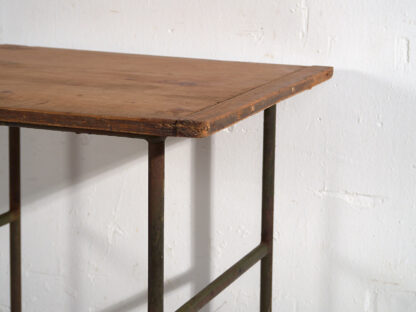 Table d'appoint ancienne avec pieds en métal (Autriche, vers 1920) – Image 11