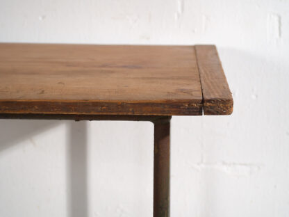 Table d'appoint ancienne avec pieds en métal (Autriche, vers 1920) – Image 8