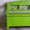 Ancien banc de jardin vert (Hongrie, vers 1900) – Image 2