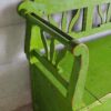 Ancien banc de jardin vert (Hongrie, vers 1900) – Image 4