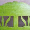 Ancien banc de jardin vert (Hongrie, vers 1900) – Image 6