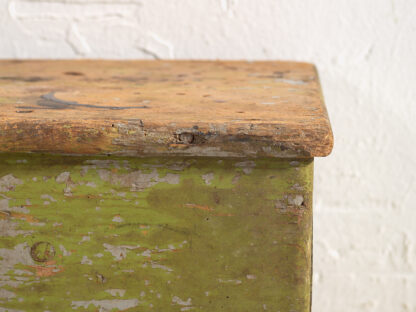 Taburete de madera vintage color verde (Rep.Checa, c.1950) - Imagen 6