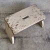 Tabouret vintage en bois blanc (République Tchèque, vers 1950) – Image 2