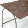 Mesa exterior antigua de metal (Francia, c.1900)