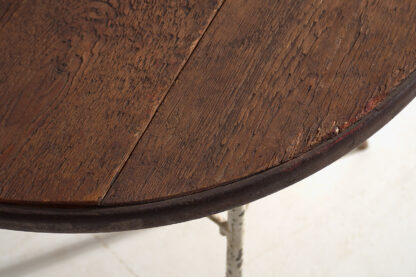 Antique round outdoor metal table (France, c.1900) - Image 5