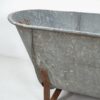 Bañera antigua de acero galvanizado (c.1920)