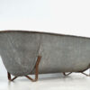 Bañera antigua de acero galvanizado (c.1920)