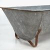 Bañera antigua de acero galvanizado (c.1920)