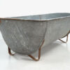 Bañera antigua de acero galvanizado (c.1920)