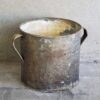 Cubeta antigua metálica de zinc galvanizado (c.1920) #12