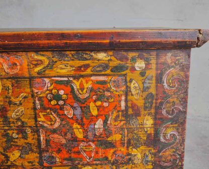 Antique solid wood trunk (Austria, c.1890) - Image 10