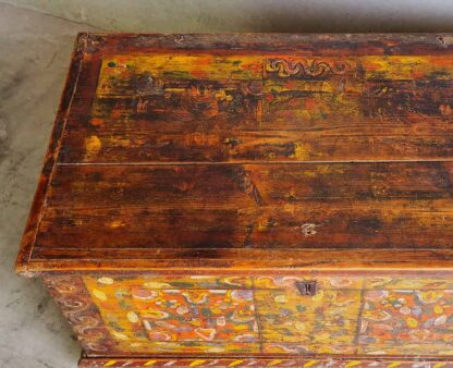 Antique solid wood trunk (Austria, c.1890) - Image 7
