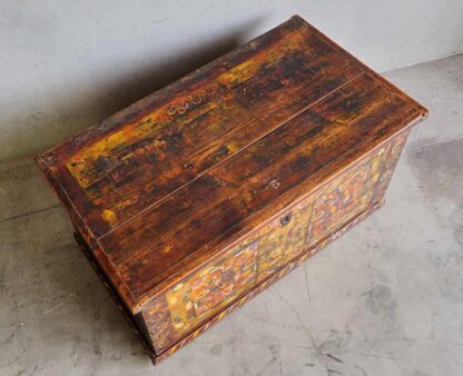 Antique solid wood trunk (Austria, c.1890) - Image 9