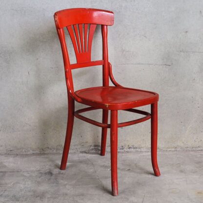 Antique Thonet red chair (c.1900) #1