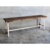 Banc industriel vintage en métal (République tchèque, vers 1950) #2