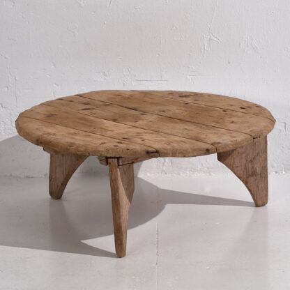 Mesa de forma redonda antigua de madera (c.1920)