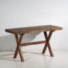 Mesa rústica antigua de madera maciza (c.1900)