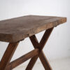 Mesa rústica antigua de madera maciza (c.1900)