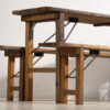 Conjunto de mesa y bancos para exterior (c.1950)