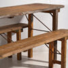 Conjunto de mesa y bancos para exterior (c.1950)