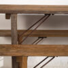Conjunto de mesa y bancos para exterior (c.1950)