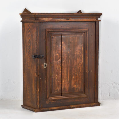 Armario de pared antiguo de madera de pino (c.1920)