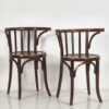 Conjunto de sillas Thonet con reposabrazos antiguas (c.1900). Conjunto de 2 piezas #3