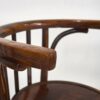 Conjunto de sillas Thonet con reposabrazos antiguas (c.1900). Conjunto de 2 piezas #3