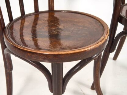 Conjunto de sillas Thonet con reposabrazos antiguas (c.1900). Conjunto de 2 piezas #3