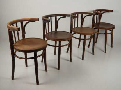 Sillas Thonet con reposabrazos antiguas (c.1900). Conjunto de 4 piezas #1