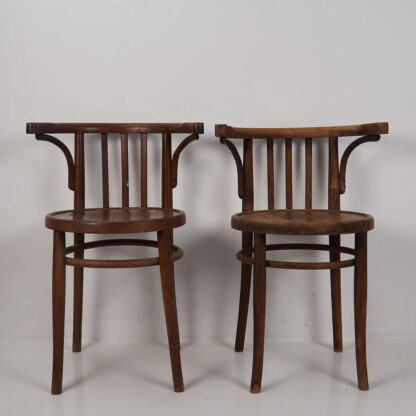 Sillas Thonet con reposabrazos antiguas (c.1900). Conjunto de 4 piezas #1