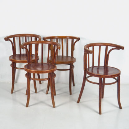 Conjunto de sillas Thonet con reposabrazos antiguas (c.1900) #4