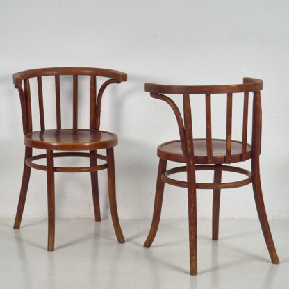 Conjunto de sillas Thonet con reposabrazos antiguas (c.1900) #4